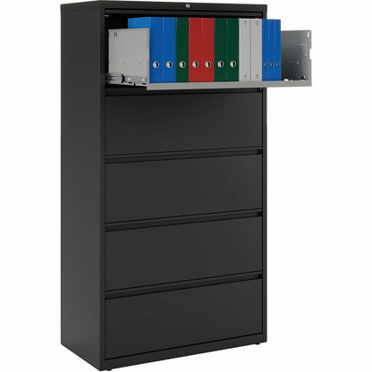 Lorell Fortress Series Lateral File - 36" Width x 18.6" Depth x 67.7" Height - 5 x Drawer(s) for File - Letter, Legal, A