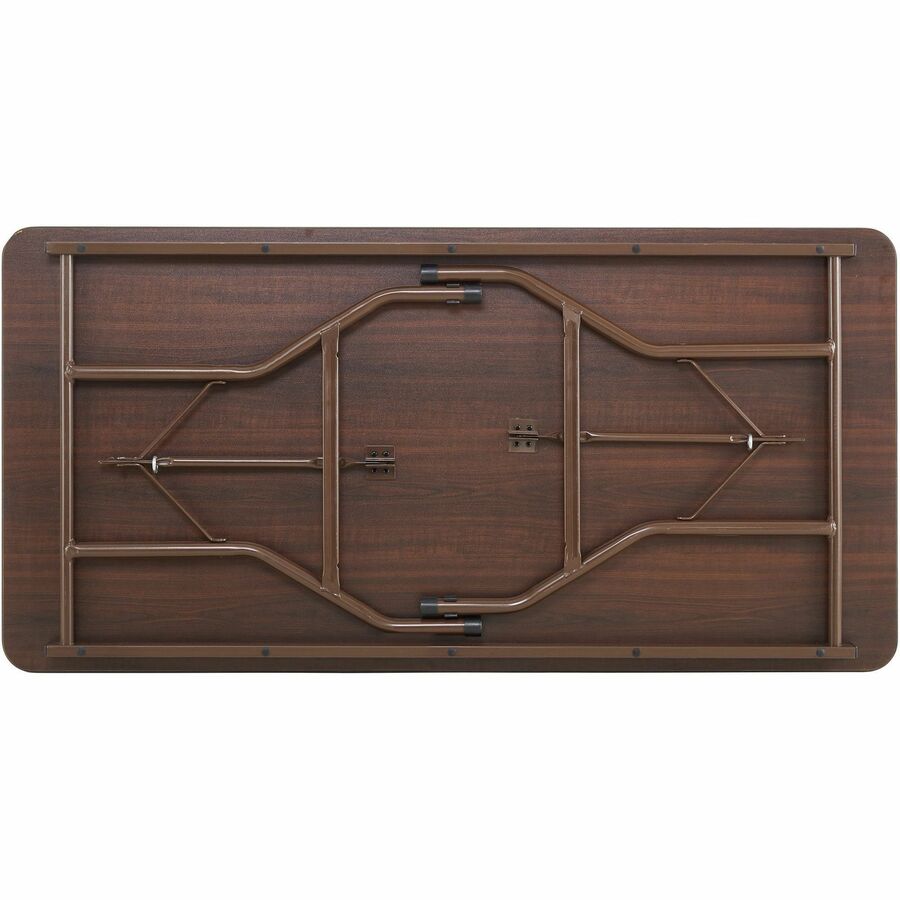 Lorell Economy Folding Table - Melamine Rectangle Top - 500 lb Capacity - 1 Each
