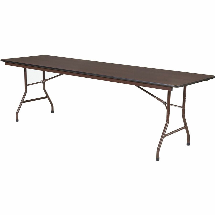 Lorell Economy Folding Table - Melamine Rectangle Top - 500 lb Capacity - 1 Each