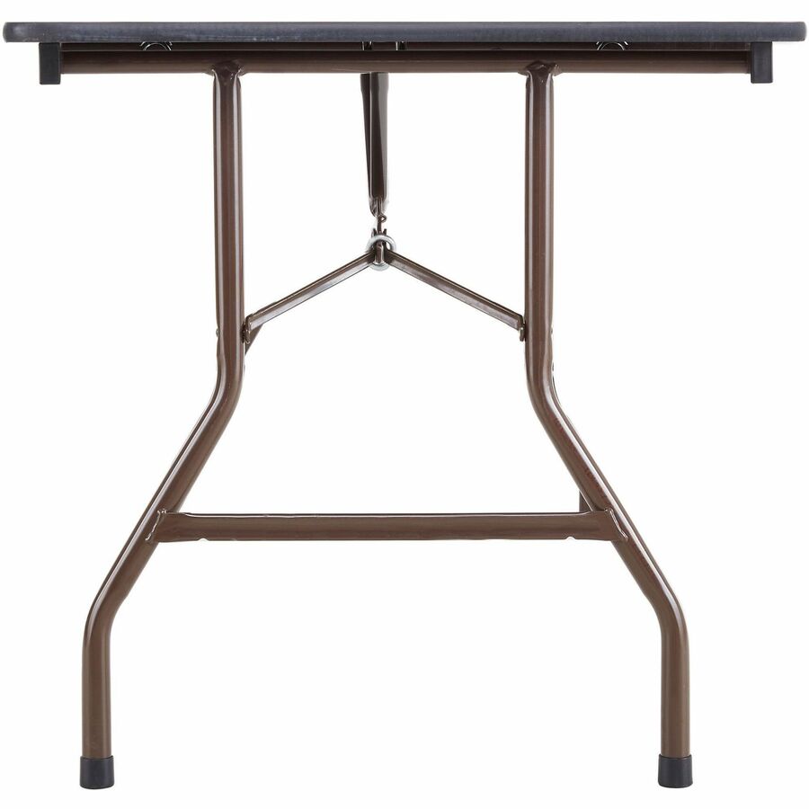 Lorell Economy Folding Table - Melamine Rectangle Top - 500 lb Capacity - 1 Each