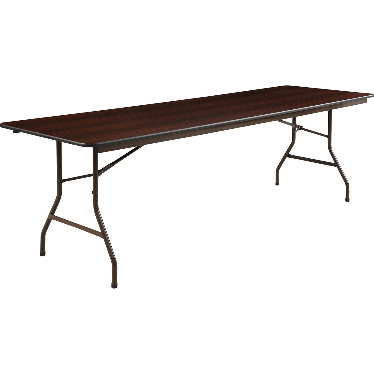 Lorell Economy Folding Table - Melamine Rectangle Top - 500 lb Capacity - 1 Each