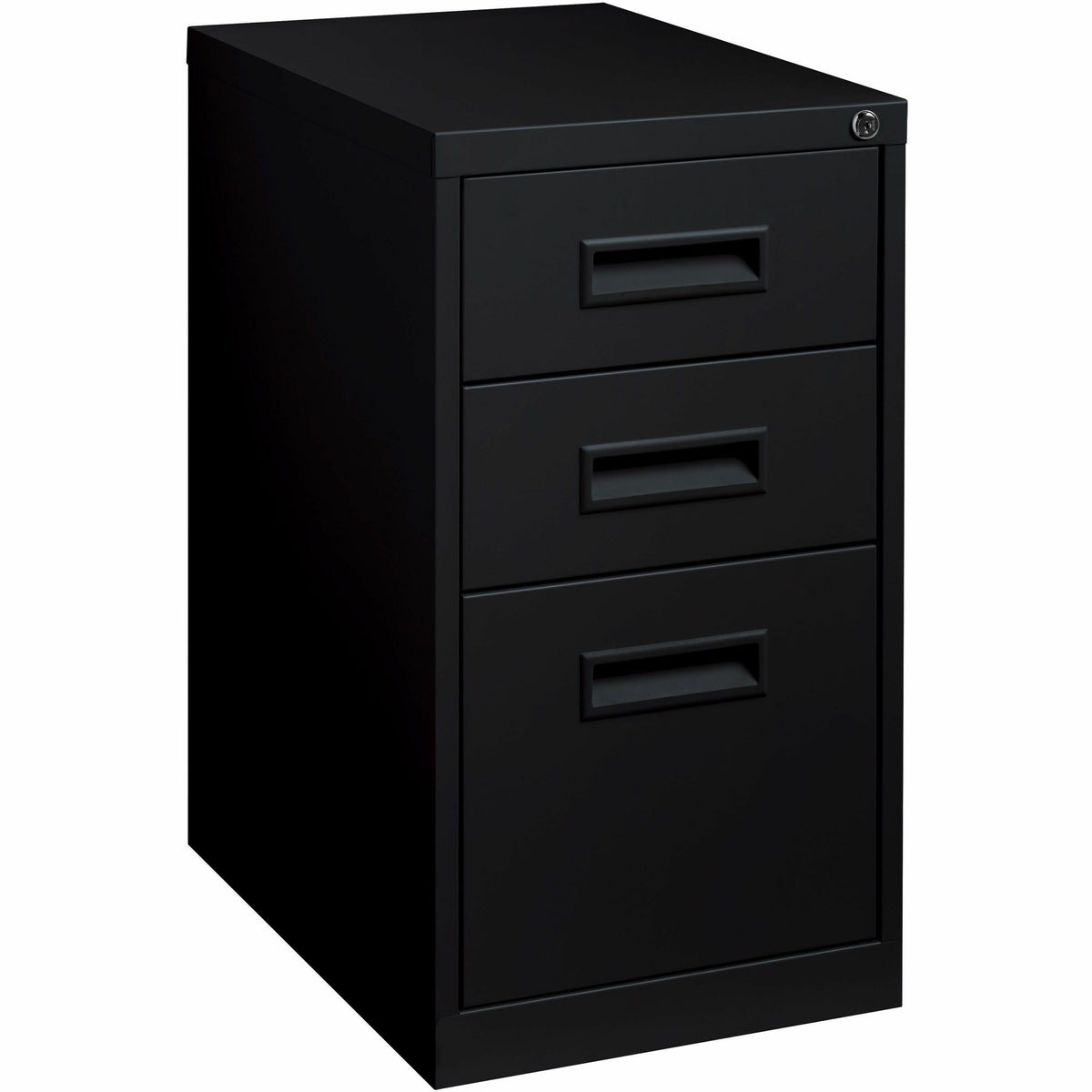 Lorell 22" Box/Box/File Mobile File Cabinet with Recessed Pull - 15" Width x 22" Depth x 27.7" Height - 3 x Drawer(s) fo
