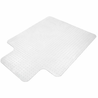 Lorell Lipped Chair Mat for Plush Pile Carpets - 48" x 60" - Carpeted Floor - 48" Width x 60" Depth x 0.173" Thickness -