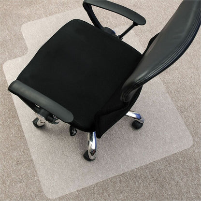 Lorell Lipped Chair Mat for Plush Pile Carpets - 48" x 60" - Carpeted Floor - 48" Width x 60" Depth x 0.173" Thickness -