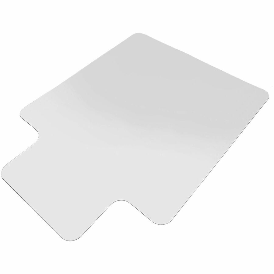 Lorell Lipped Chair Mat for Hard Floors - 45" x 53" - Hard Floor, Wood Floor, Vinyl Floor, Tile Floor - 1 Each