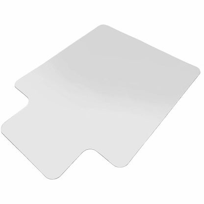 Lorell Lipped Chair Mat for Hard Floors - 45" x 53" - Hard Floor, Wood Floor, Vinyl Floor, Tile Floor - 1 Each