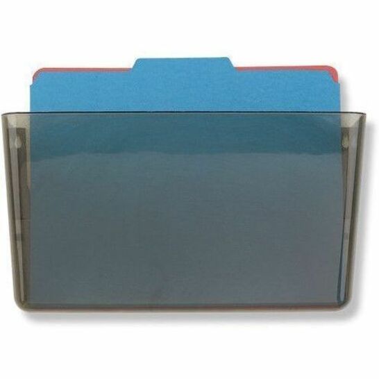 Officemate 21431 File Holder, Wall Mountable, Letter Size, Hortizontal, Smoke - Horizontal - 7" Height x 13" Width x 4.1
