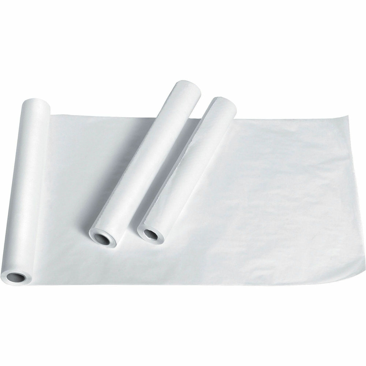 Medline Exam Table Crepe Paper - 120 ft Length x 20" Width - Poly - White - 12 / Carton