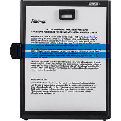 Fellowes Metal Copyholder - 11.4" Height x 10.6" Width x 8.4" Depth - Black - Metal