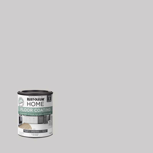 Rust-Oleum Home Floor Coating Ultra White Tint Base Water-Based Floor Coating Step 1 1 qt