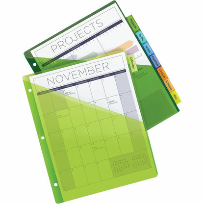 Avery Big Tab Insertable Plastic Dividers with Pockets - 8 x Divider(s) - 8 Tab(s) - 8 - 8 Tab(s)/Set - 1 Set