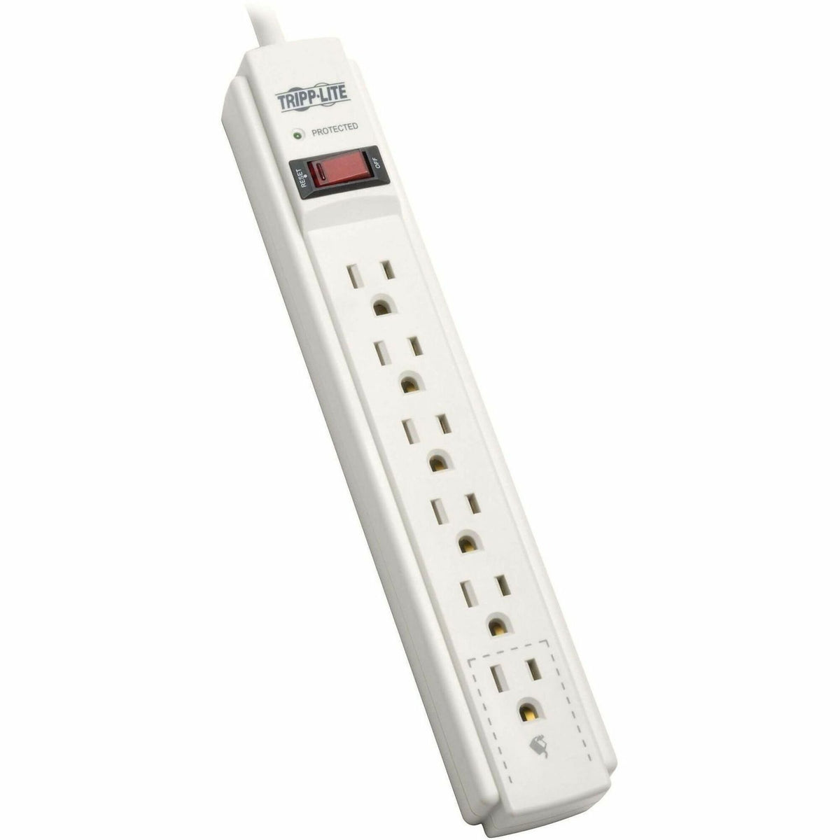 Tripp Lite series TLP606TAA 6-Outlet Surge Protector TAA Compliant - NEMA 5-15P - 6 x NEMA 5-15R - 6 ft Cord - 790 J Sur