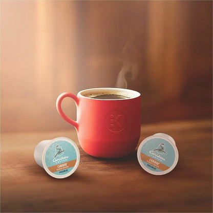 Caribou Coffee® K-Cup Caribou Blend Coffee - Compatible with Keurig Brewer - Regular - Medium - K-Cup - 24 / Box