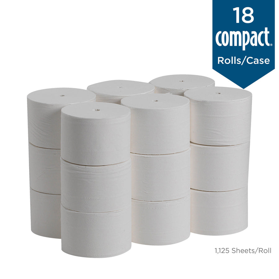 Angel Soft Professional Series Premium Embossed Coreless Toilet Paper - 2 Ply - 3.85" Width x 4.05" Length - 1125 Sheets