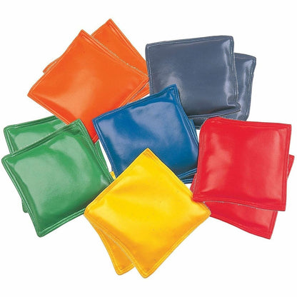 Champion Sports 4" Rainbow Bean Bags - 12 / Set - Assorted, Red, Yellow, Green, Orange