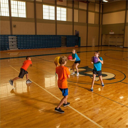 Champion Sports Playground Ball - 8.50" - Nylon - Red, Yellow, Green, Orange, Purple, Royal Blue - 1  Set