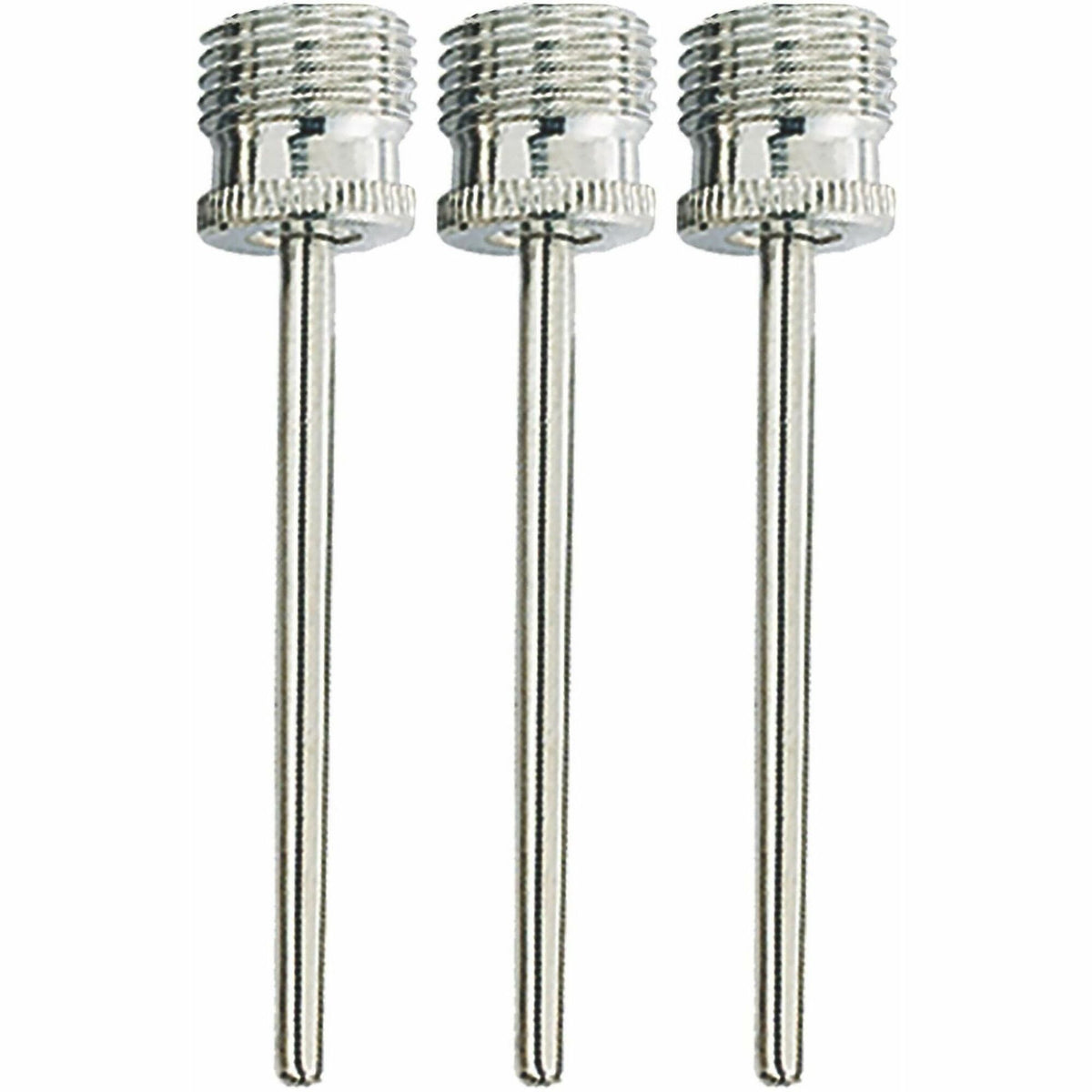 Champion Sports Inflating Needles Retail Pack - for Inflator - Nickel Plated - Silver - 3 / Pack