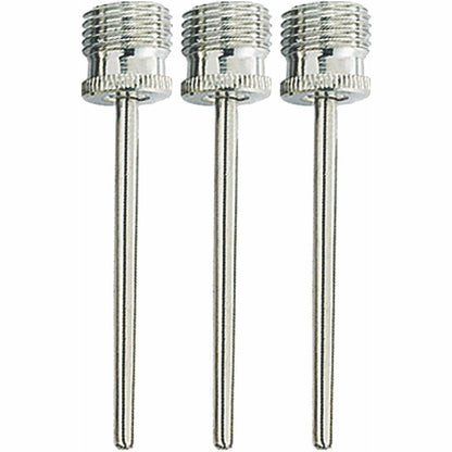 Champion Sports Inflating Needles Retail Pack - for Inflator - Nickel Plated - Silver - 3 / Pack