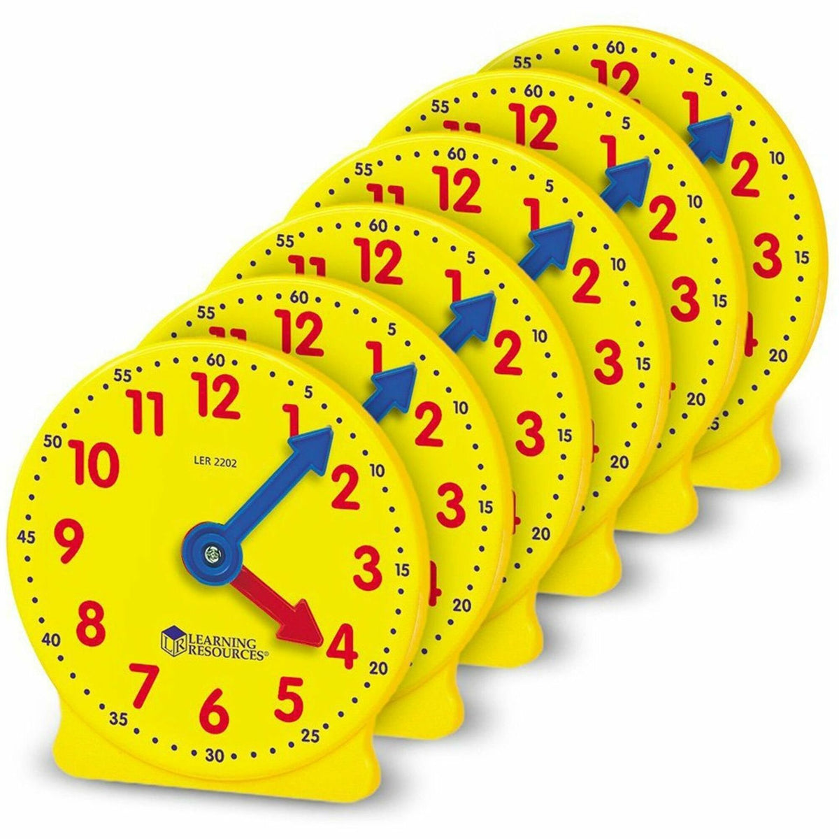 Learning Resources Pre K-4 Learning Clocks Set - Learning Clock - Theme/Subject: Learning - 3-9 Year - Multi