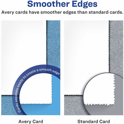 Avery® Postcards, 4.25" x 5.5" , Matte, Laser & Inkjet, 120ct (3380) - 90 Brightness - 4 1/4" x 5 1/2" - 65 lb Basis Wei