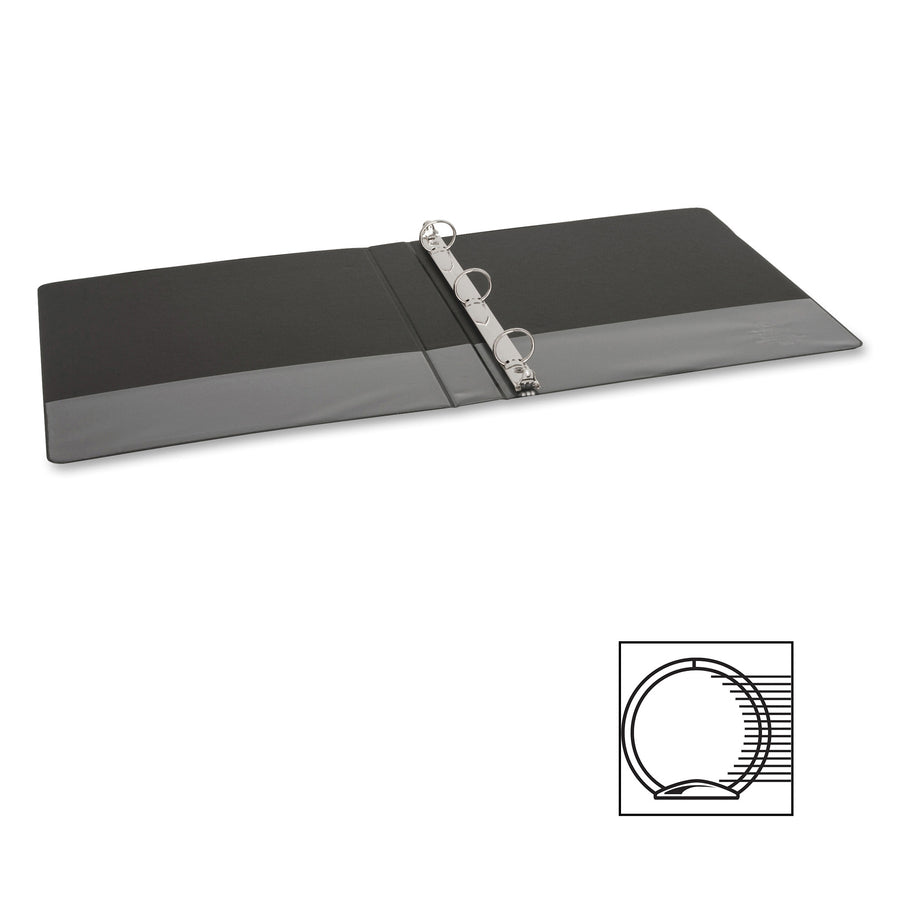 Business Source Basic Round-ring Binder - 1" Binder Capacity - Letter - 8 1/2" x 11" Sheet Size - 3 Ring - Fastener: Rou