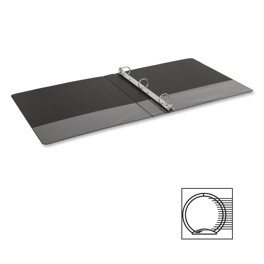 Business Source Basic Round-ring Binder - 1" Binder Capacity - Letter - 8 1/2" x 11" Sheet Size - 3 Ring - Fastener: Rou