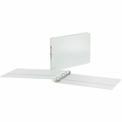 Cardinal® ClearVue Overlay Tabloid D-Ring Binder - 1" Binder Capacity - Tabloid - 11" x 17" Sheet Size - 240 Sheet Capac