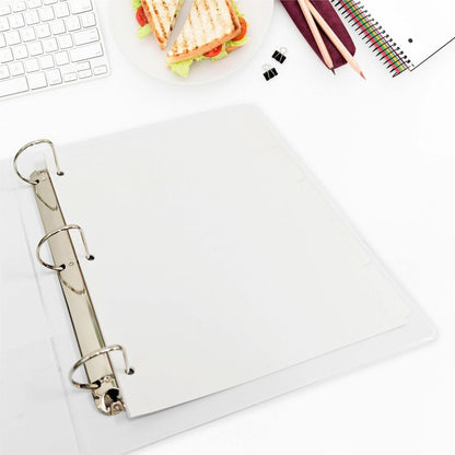 Business Source 3-Ring 5-Tab Erasable Tab Indexes - 5 Write-on Tab(s) - 2" Tab Width - 8.5" Divider Width x 11" Divider 