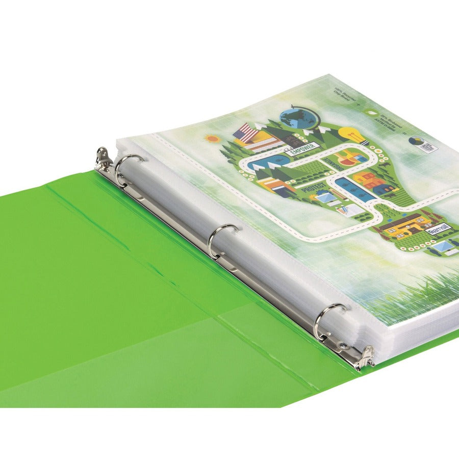 Samsill Earth's Choice Plant-based View Binders - 1" Binder Capacity - Letter - 8 1/2" x 11" Sheet Size - 200 Sheet Capa