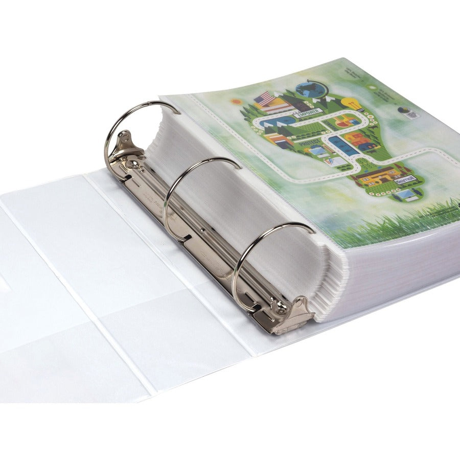 Samsill Earth's Choice Plant-based Durable View Binder - 4" Binder Capacity - Letter - 8 1/2" x 11" Sheet Size - 675 She