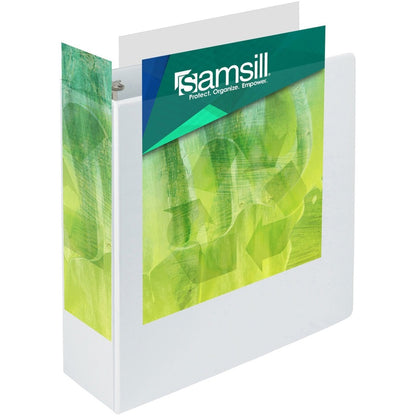 Samsill Earth's Choice Plant-based Durable View Binder - 4" Binder Capacity - Letter - 8 1/2" x 11" Sheet Size - 675 She