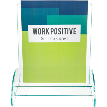 Deflecto Magazine-size Euro-style Docuholder - Support 9.25" x 3.25" Media - 11" Height x 9.8" Width x 6.3" Depth - Acry