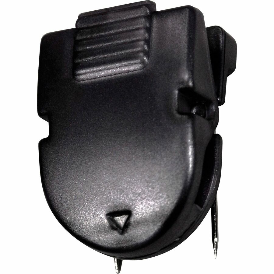 Advantus Metal Points Panel Wall Clips - Black - Plastic - 20 / Box