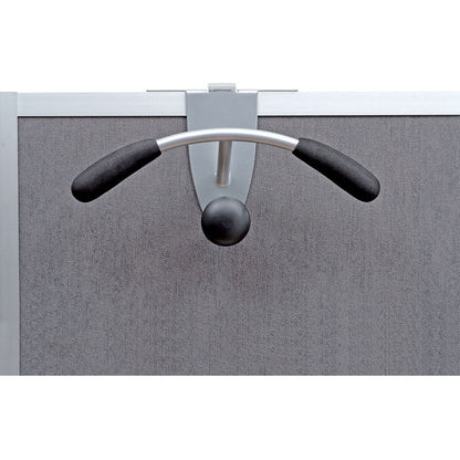 Alba Over-the-panel Coat Hook Hanger - 44 lb (19.96 kg) Capacity - 7.9" Height x 14.6" Width - for Coat, Cubicle, Clothe