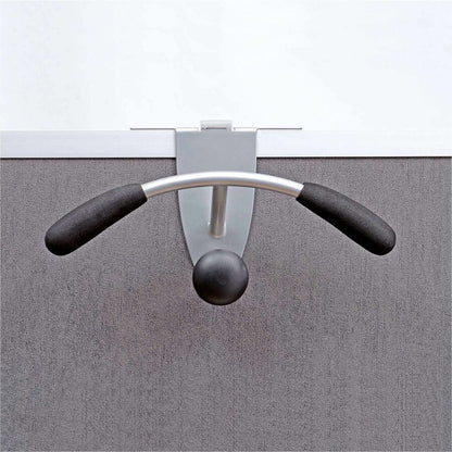 Alba Over-the-panel Coat Hook Hanger - 44 lb (19.96 kg) Capacity - 7.9" Height x 14.6" Width - for Coat, Cubicle, Clothe