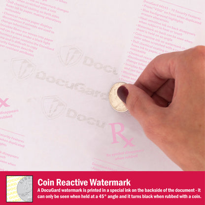 DocuGard Premier Medical Security Paper - Letter - 8 1/2" x 11" - 24 lb Basis Weight - 1 Ream
