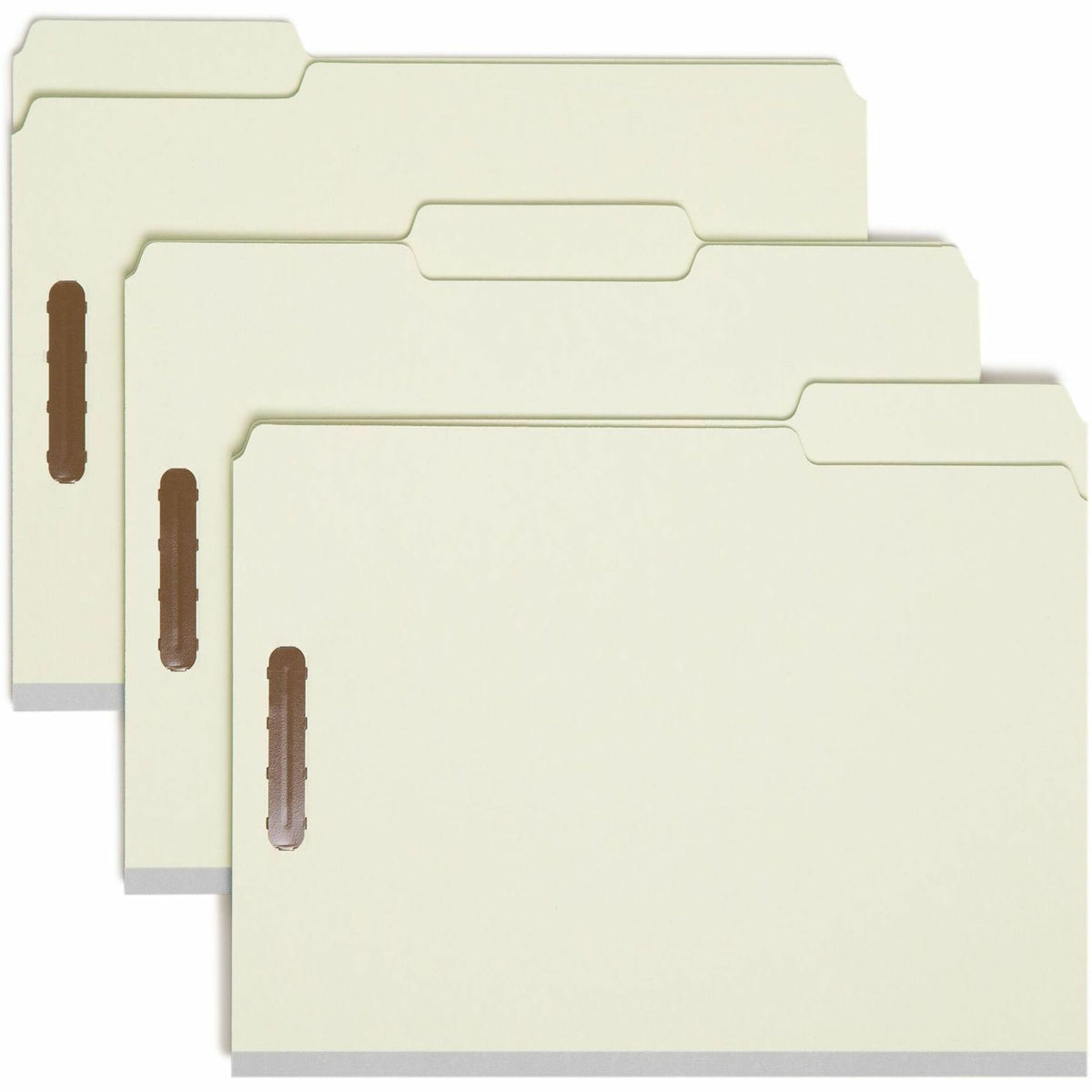 Smead 1/3 Tab Cut Letter Recycled Fastener Folder - 8 1/2" x 11" - 3" Expansion - 2 x 2K Fastener - 2" for Folder - Top 