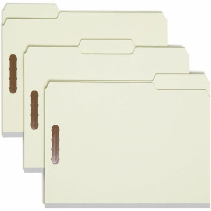 Smead 1/3 Tab Cut Letter Recycled Fastener Folder - 8 1/2" x 11" - 3" Expansion - 2 x 2K Fastener - 2" for Folder - Top 
