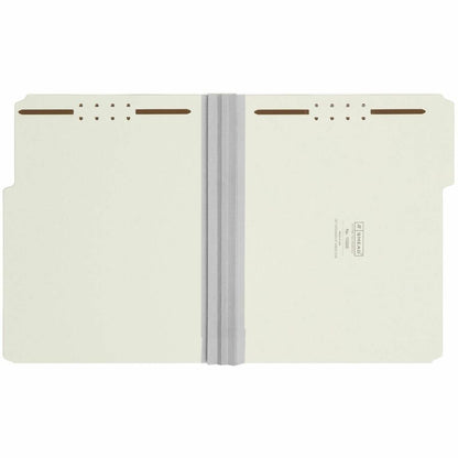 Smead 1/3 Tab Cut Letter Recycled Fastener Folder - 8 1/2" x 11" - 3" Expansion - 2 x 2K Fastener - 2" for Folder - Top 
