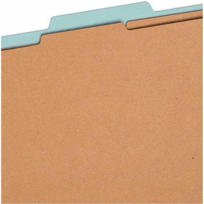 Smead 2/5 Tab Cut Letter Recycled Classification Folder - 8 1/2" x 11" - 2" Expansion - 2 x 2K Fastener - 2" Fastener Ca