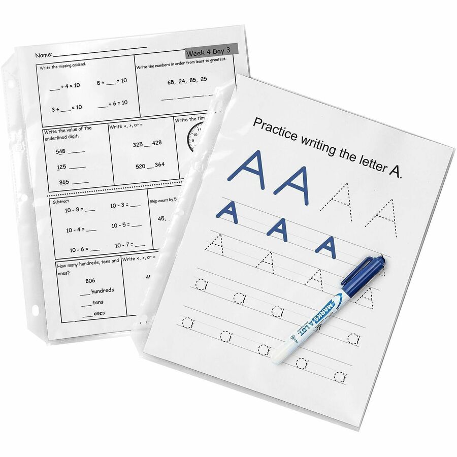 Avery® Quick Load Nonglare Sheet Protectors, Acid-Free, Archival Safe, 50 Protectors - For Letter 8 1/2" x 11" Sheet - 3