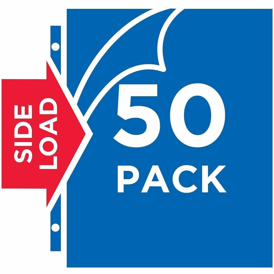 Avery® Quick Load Nonglare Sheet Protectors, Acid-Free, Archival Safe, 50 Protectors - For Letter 8 1/2" x 11" Sheet - 3