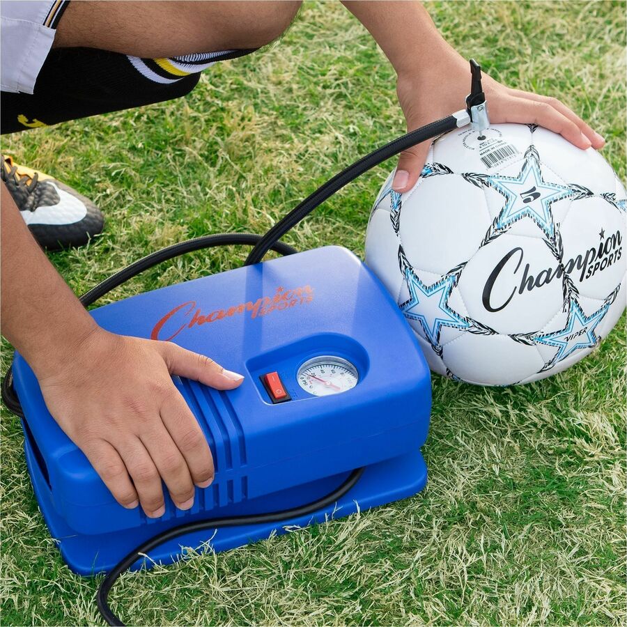Champion Sports Deluxe Electric Inflating Pump - Blue