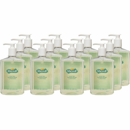 Micrell Antibacterial Lotion Soap - Citrus Scent - 8 fl oz - Pump Bottle Dispenser - Kill Germs, Grease Remover - Hand -