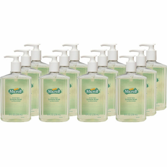 Micrell Antibacterial Lotion Soap - Citrus Scent - 8 fl oz - Pump Bottle Dispenser - Kill Germs, Grease Remover - Hand -