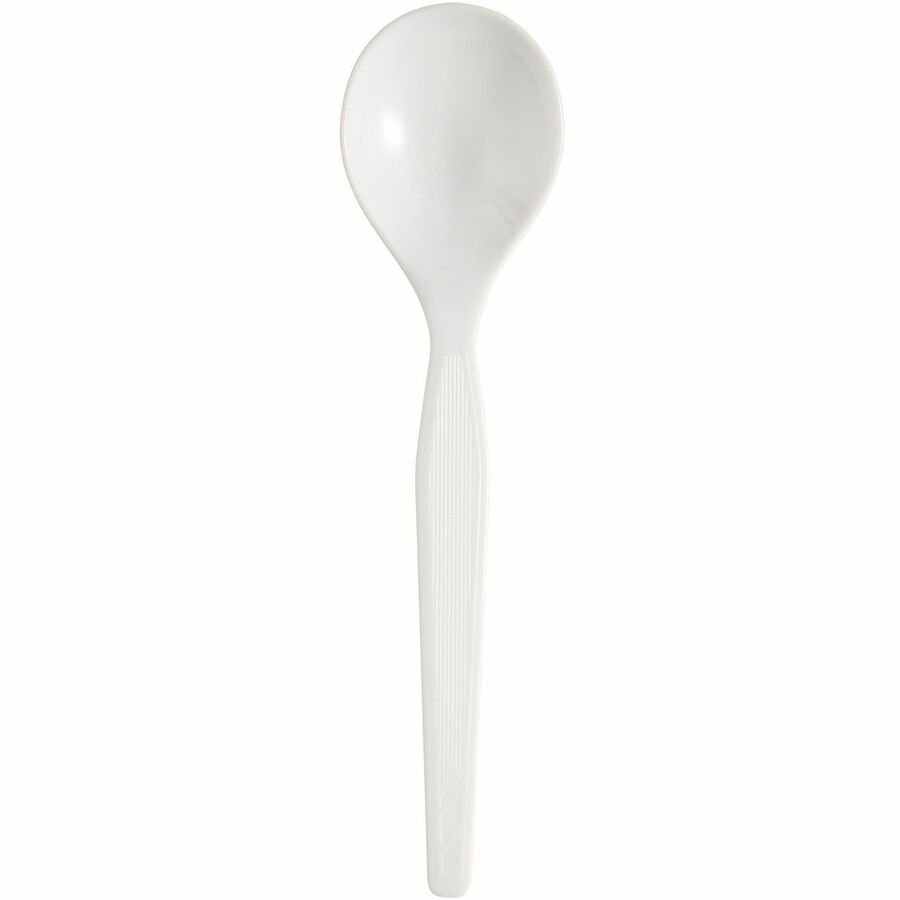 Dixie Heavyweight Disposable Soup Spoons by GP Pro - 1 Piece(s) - Soup Spoon - 1 x Soup Spoon - White - 1000 / Carton