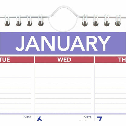 At-A-Glance Wall Calendar - Medium - Julian Dates - Monthly - 12 Month - January 2027 to December 2027 - 1 Week Single P