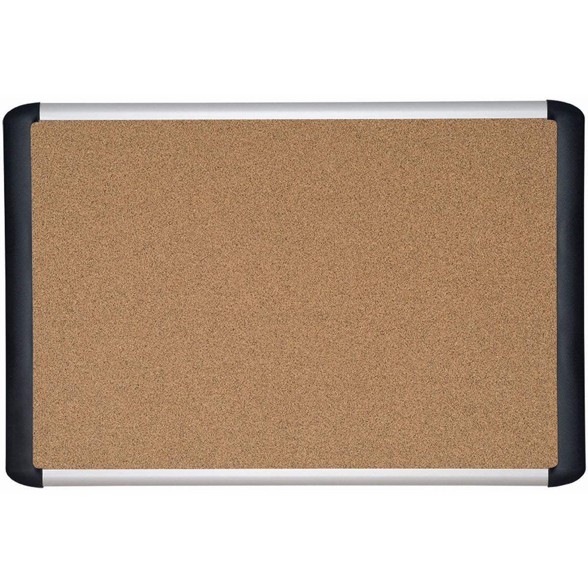 MasterVision MVI TechCork Bulletin Boards - 36" Board Height x 48" Board Width - Cork Cork Surface - Self-healing - Alum