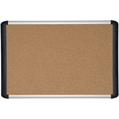 MasterVision MVI TechCork Bulletin Boards - 36" Board Height x 48" Board Width - Cork Cork Surface - Self-healing - Alum