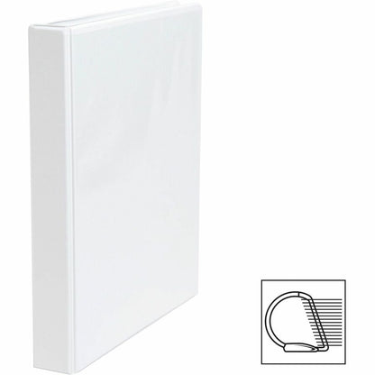 Business Source Basic D-Ring View Binder - 1" Binder Capacity - Letter - 8 1/2" x 11" Sheet Size - 240 Sheet Capacity - 